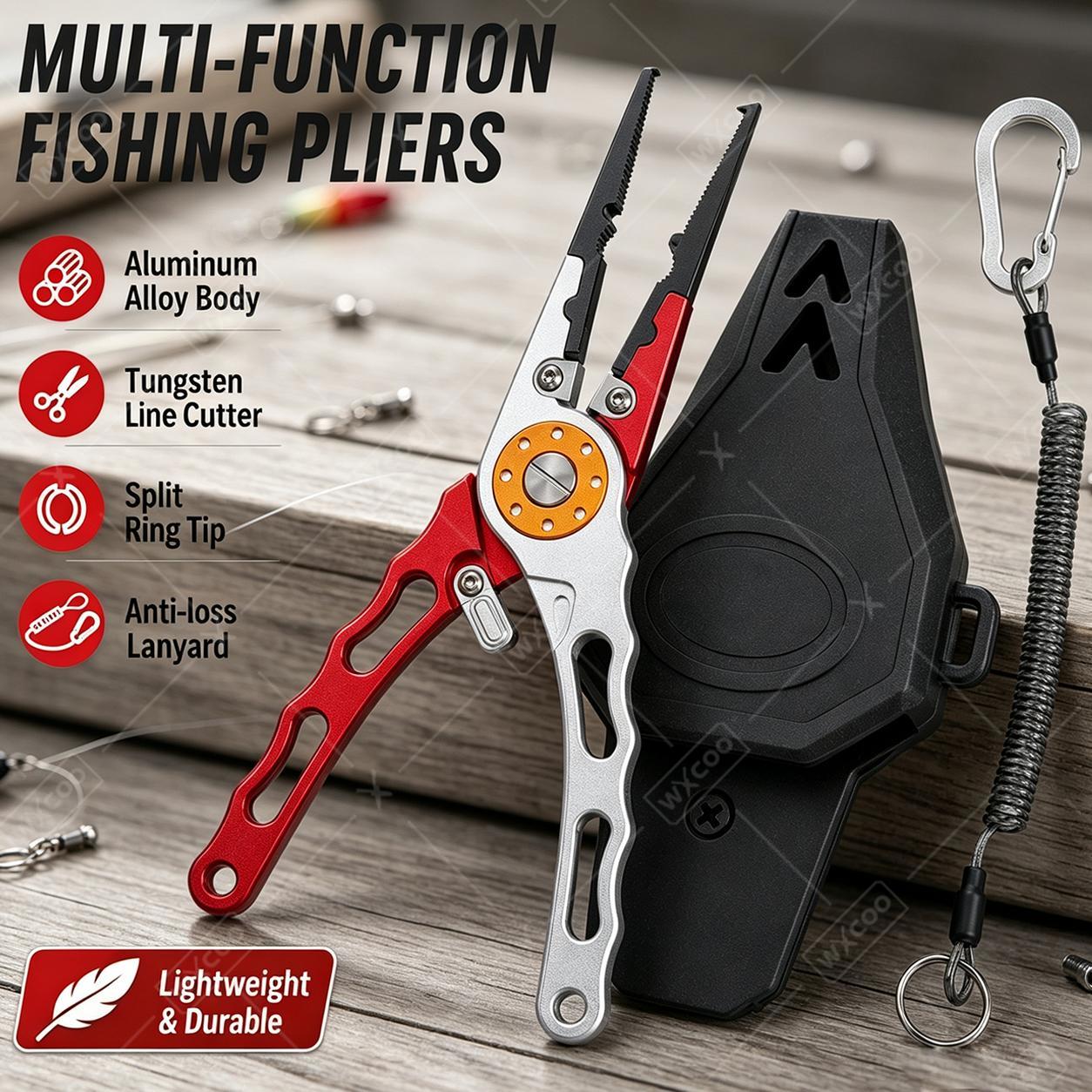 Fishing Hook Remover - Pinze da Pesca WXCOO in Alluminio