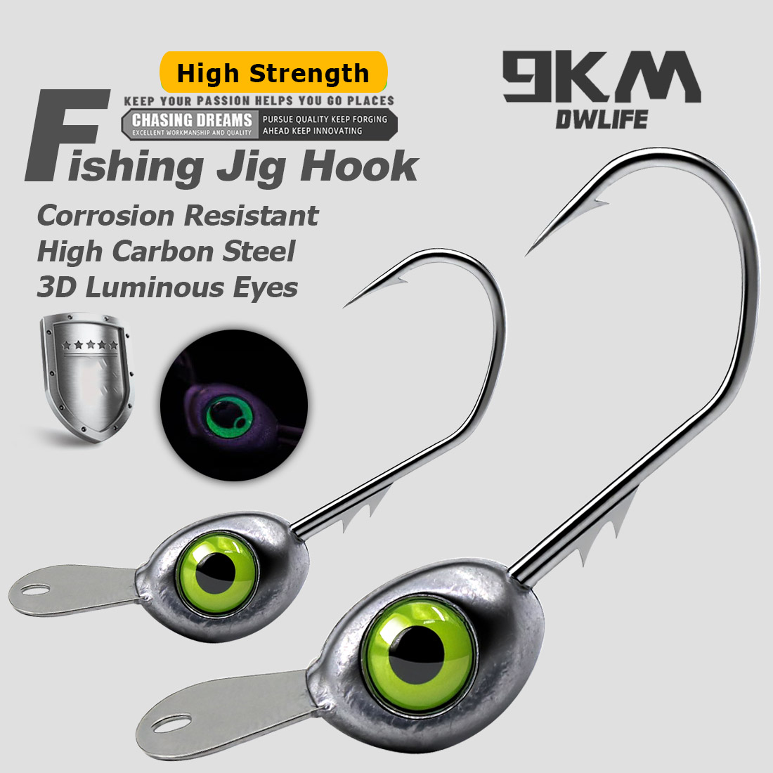 Fishing Hook Weedless - Gancio per maschere con testa traballante