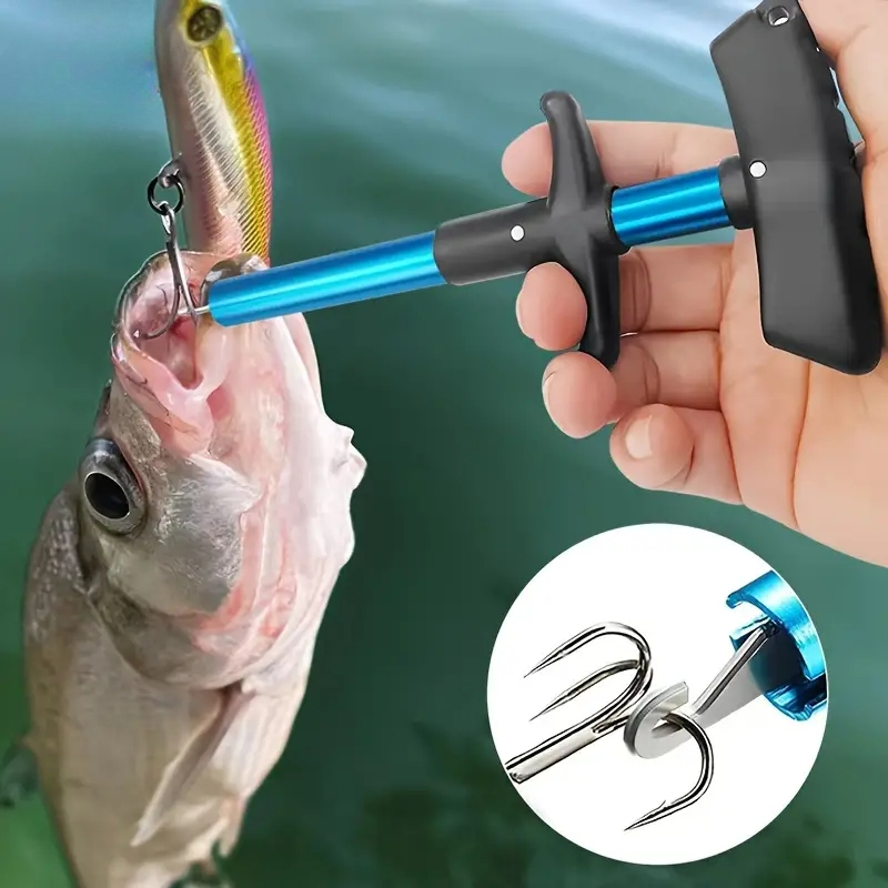 Fishing Hook Remover - 1pc portatile in alluminio T-Hook Taker