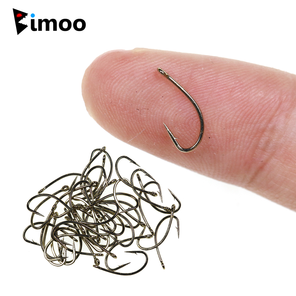 Fishing Hook Barbless - Bimoo 50/100/200 pezzi # 12 ~