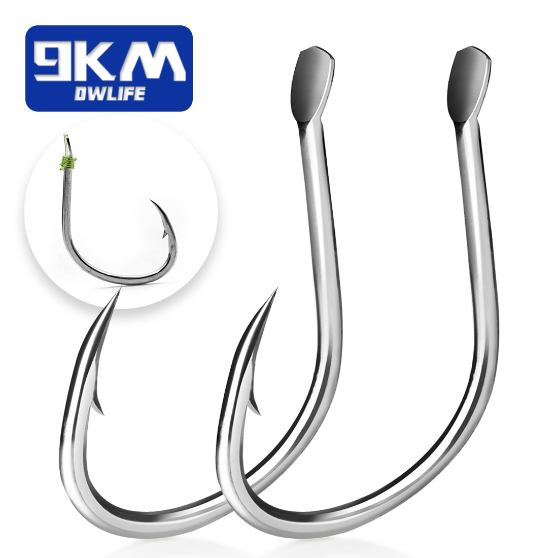 Fishing Hook Barbless - 9KM Ganci per esche vive Ami