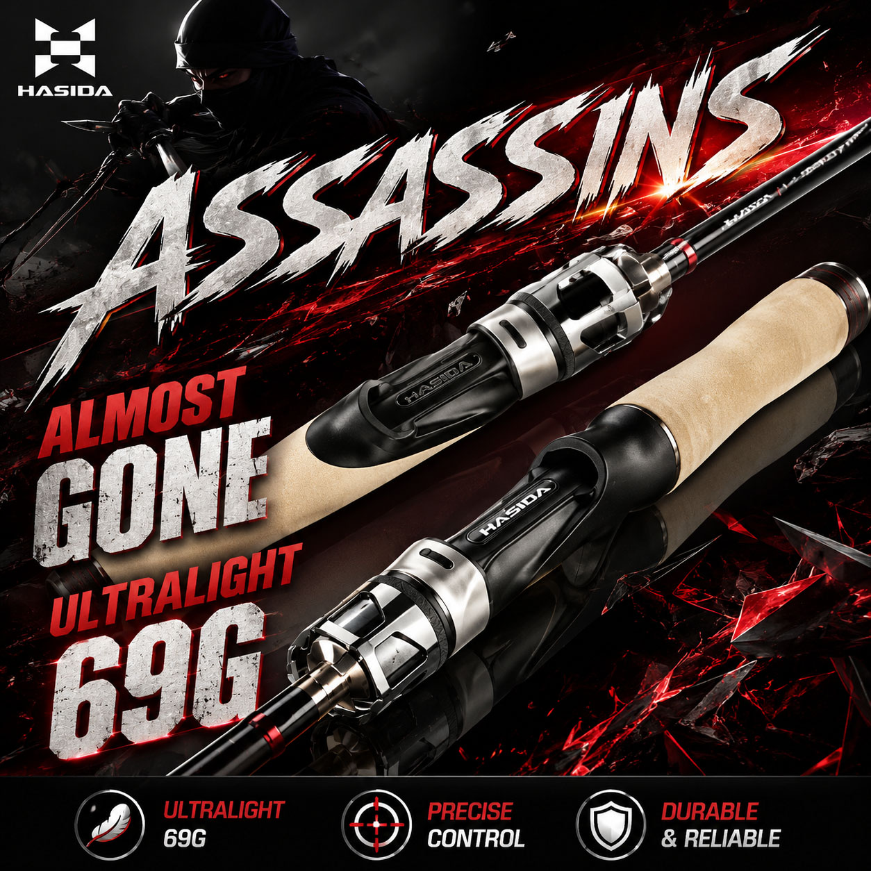 Canna da Pesca HASIDA Assassin - Kastking Reel Zephyr recensione e prezzo