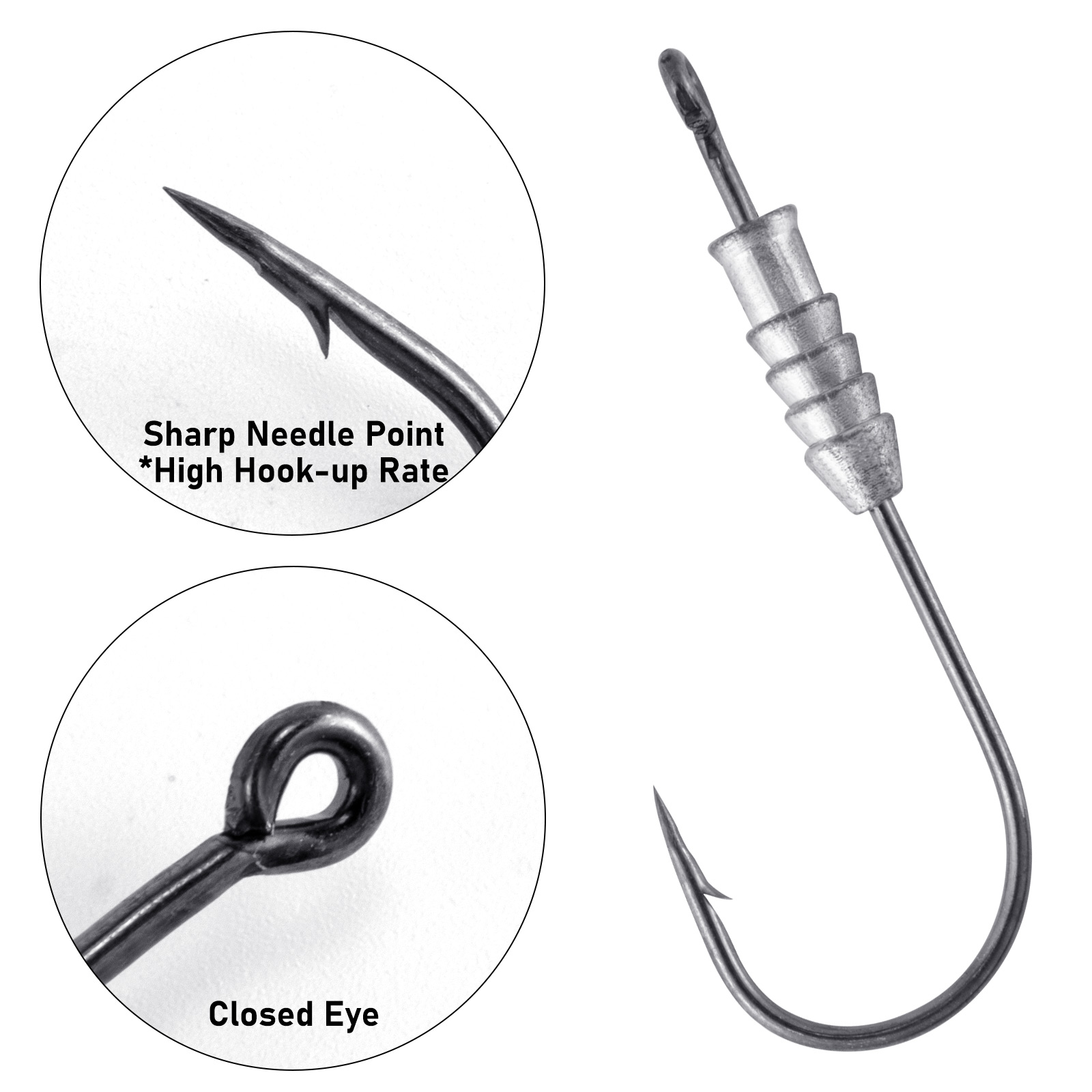5/10pcs Pesca Ponderata Verme  - Fishing Hook Offset recensione e prezzo
