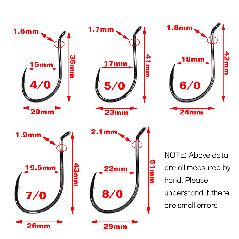 Bimoo 20 pezzi Offset gancio a - Fishing Hook Barbless recensione e prezzo
