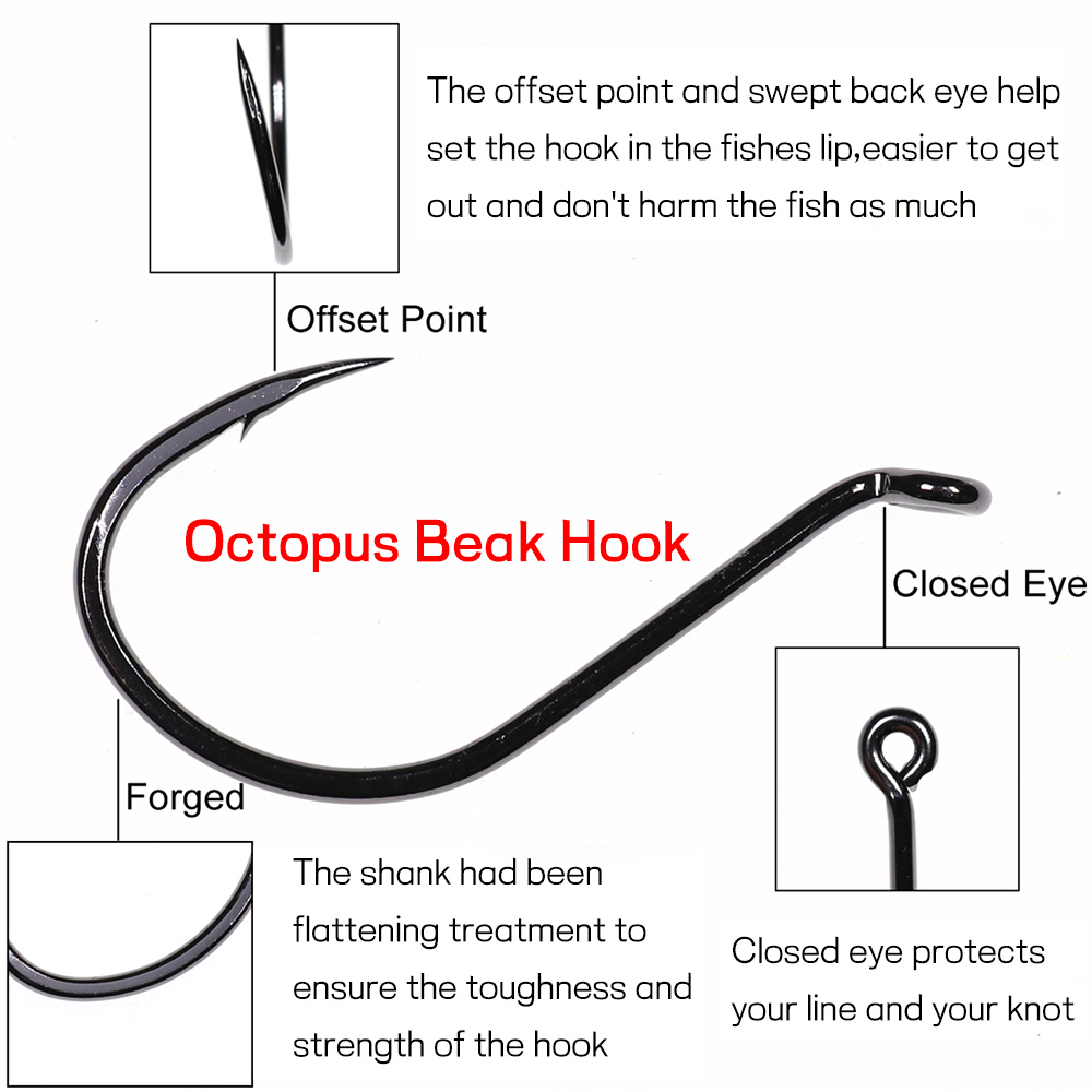 Bimoo 20 pezzi Offset gancio a - Fishing Hook Barbless recensione e prezzo