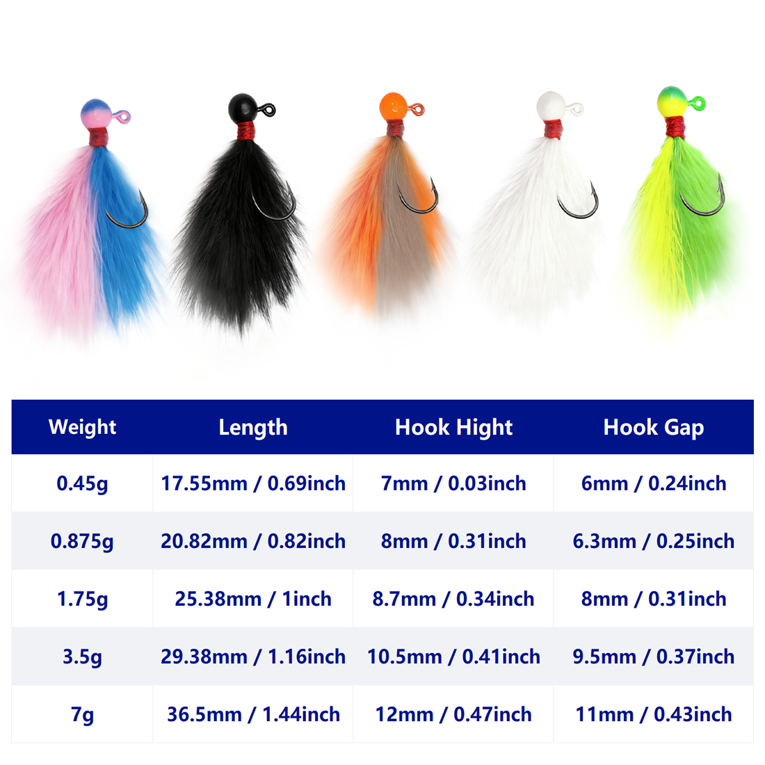 Kit di 5 esche Marabou multico - Fishing Hook Assortment recensione e prezzo