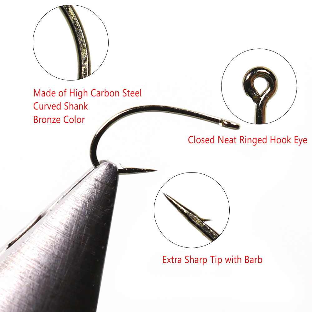 Bimoo 50/100/200 pezzi # 12 ~  - Fishing Hook Barbless recensione e prezzo